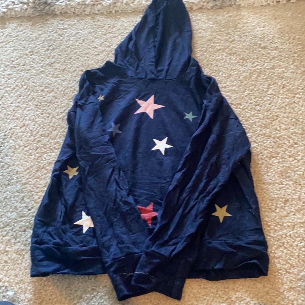 Sundry Navy Star Hoodie